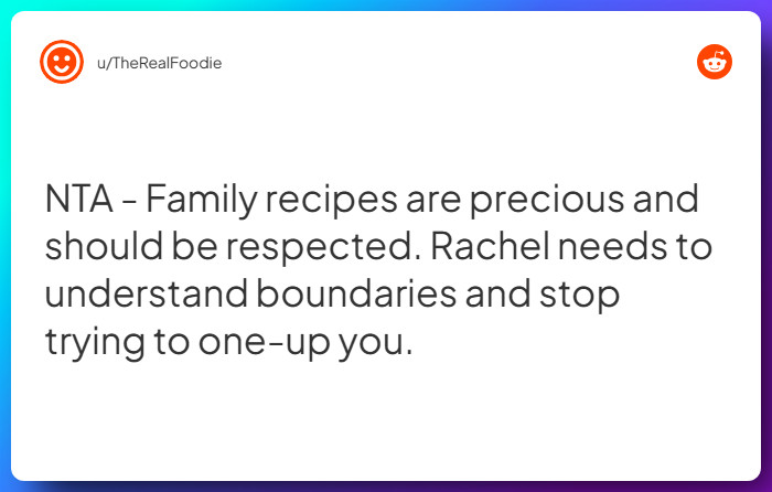 Comment from u/TheRealFoodie