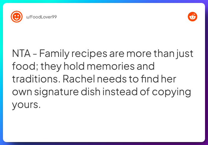 Comment from u/FoodLover99