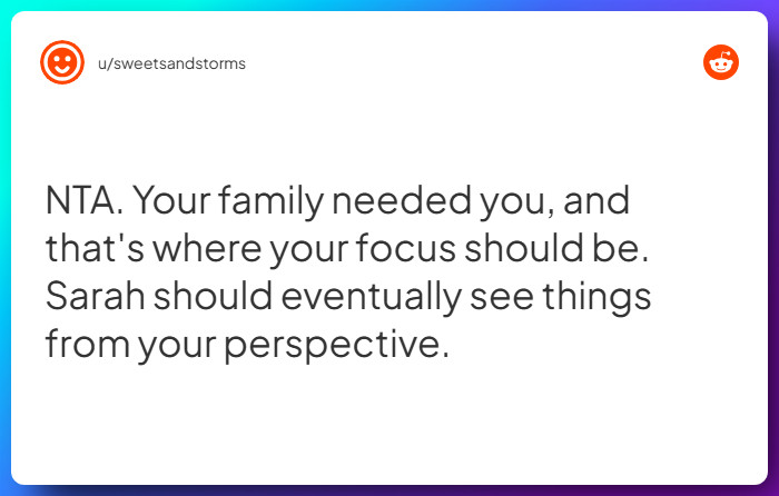 Comment from u/sweetsandstorms
