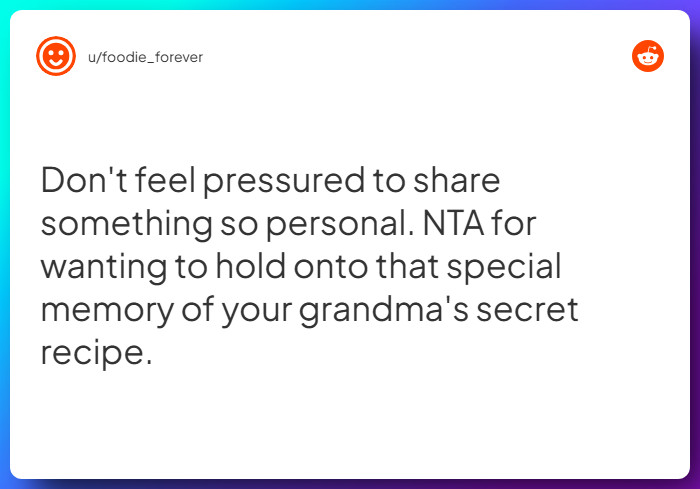 Comment from u/foodie_forever