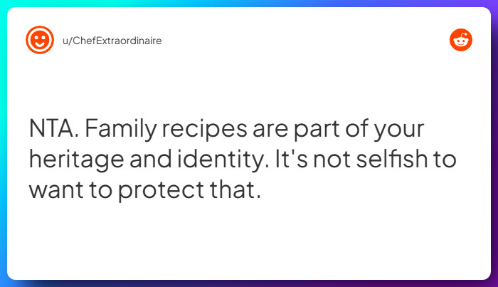 Comment from u/ChefExtraordinaire