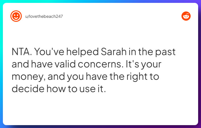 Comment from u/lovethebeach247