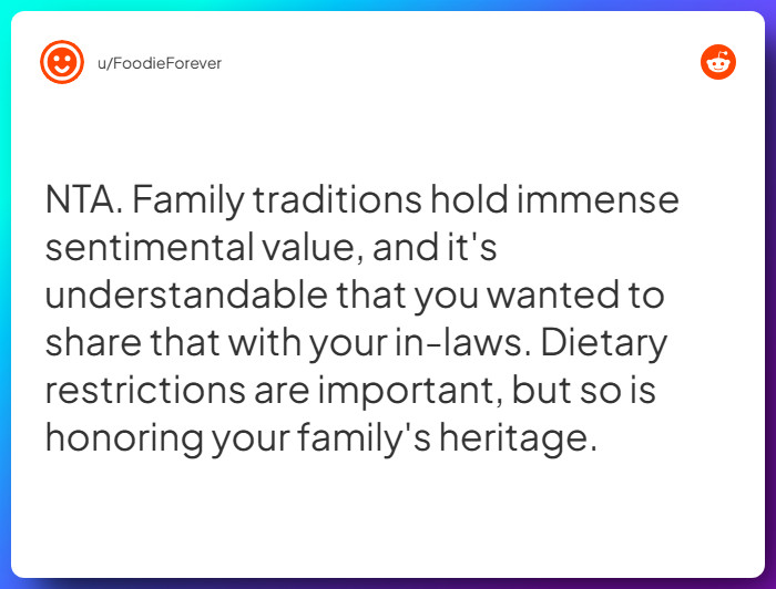 Comment from u/FoodieForever