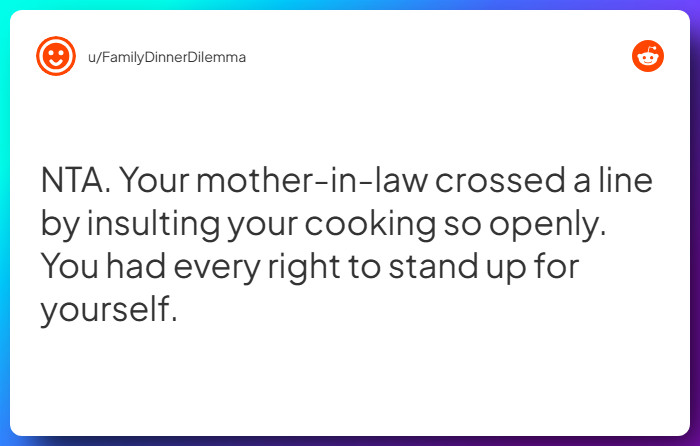 Comment from u/FamilyDinnerDilemma