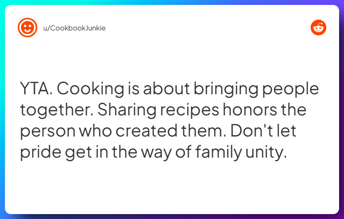 Comment from u/CookbookJunkie