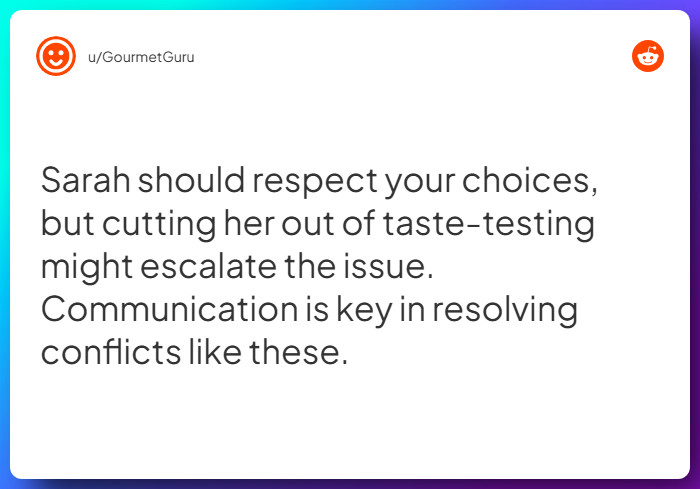 Comment from u/GourmetGuru