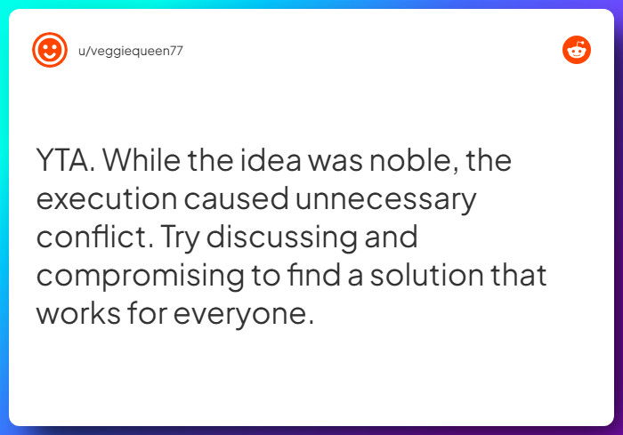 Comment from u/veggiequeen77