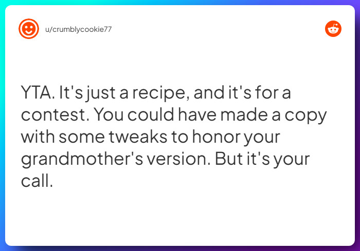 Comment from u/crumblycookie77