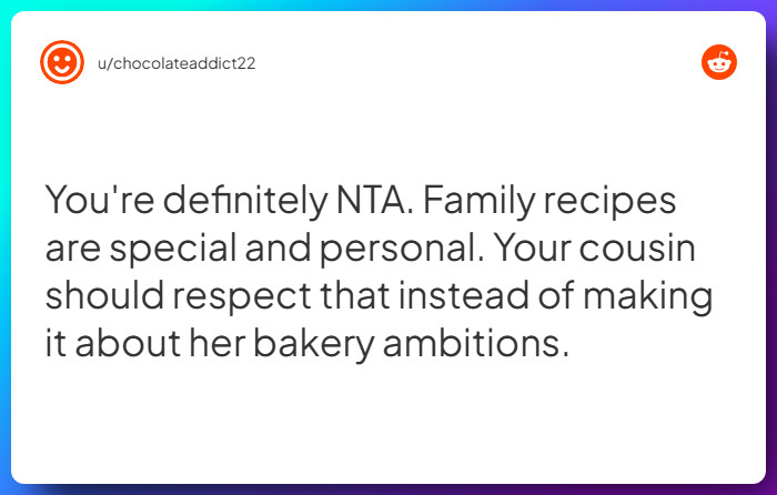 Comment from u/chocolateaddict22