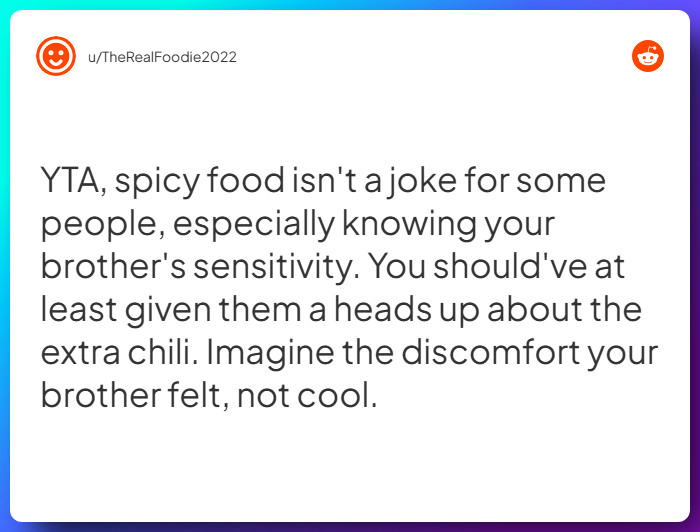 Comment from u/TheRealFoodie2022