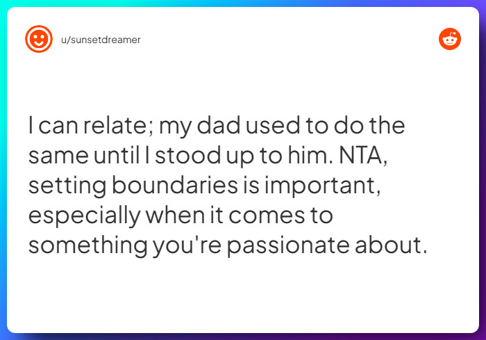 Comment from u/sunsetdreamer