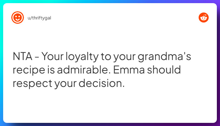 Comment from u/thriftygal