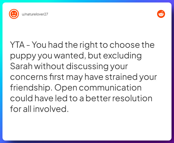 Comment from u/naturelover27