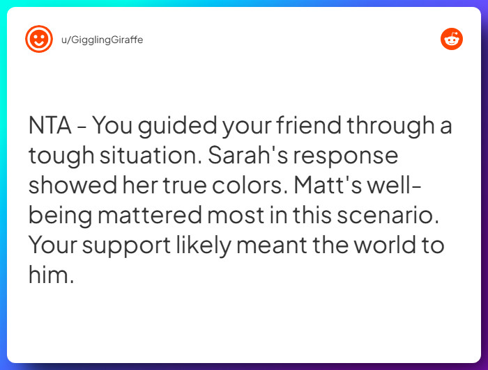 Comment from u/GigglingGiraffe