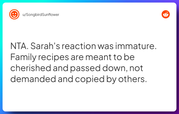 Comment from u/SongbirdSunflower