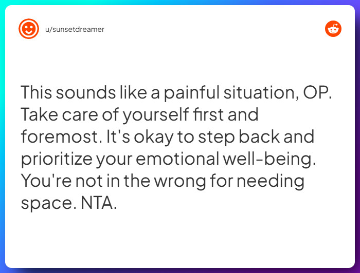 Comment from u/sunsetdreamer