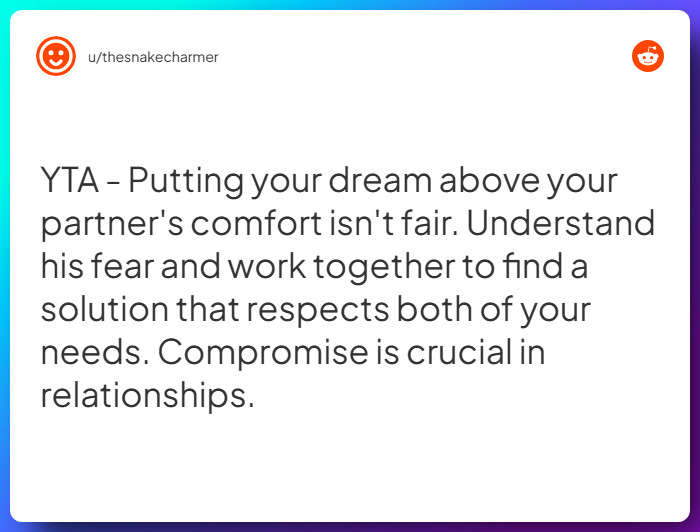 Comment from u/thesnakecharmer