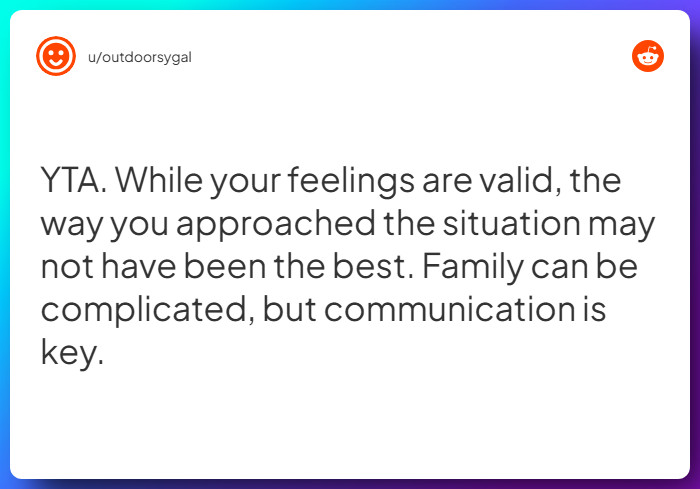 Comment from u/outdoorsygal
