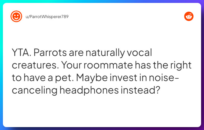 Comment from u/ParrotWhisperer789