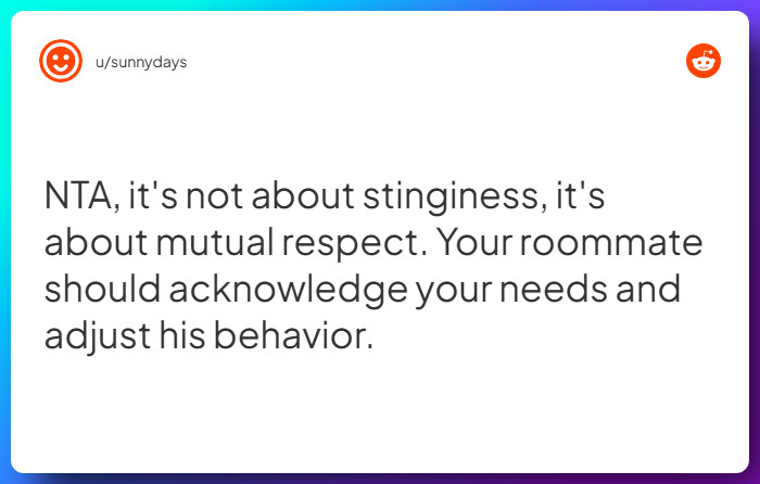 Comment from u/sunnydays