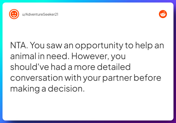 Comment from u/AdventureSeeker21