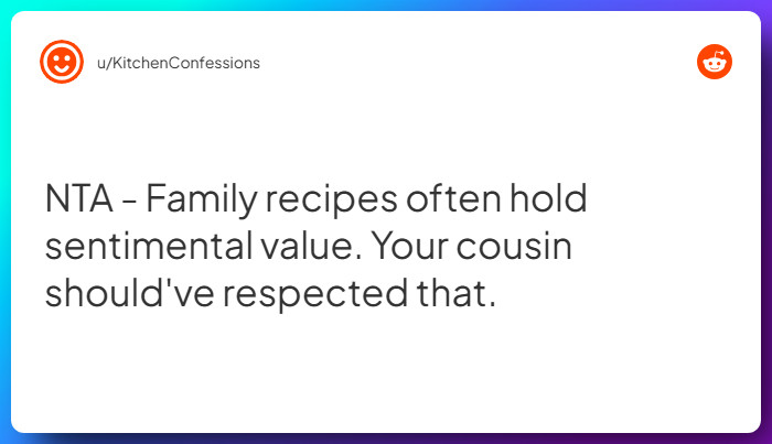 Comment from u/KitchenConfessions