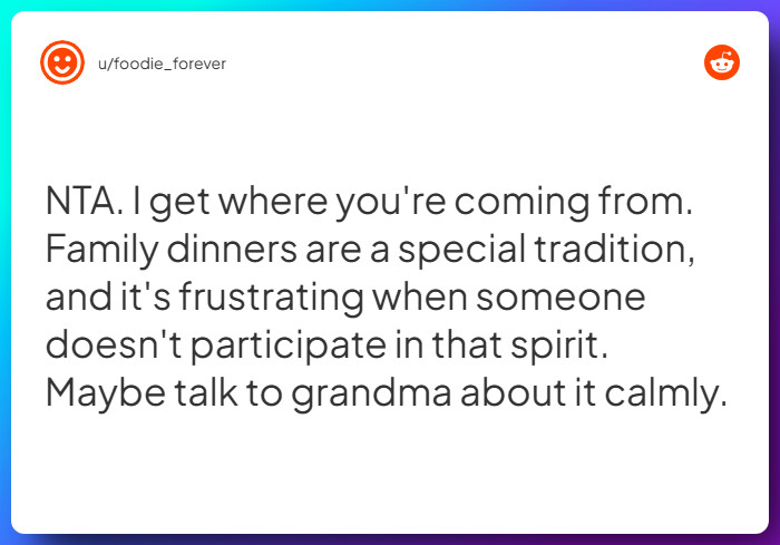 Comment from u/foodie_forever