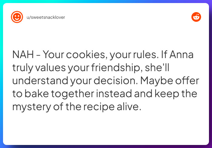 Comment from u/sweetsnacklover