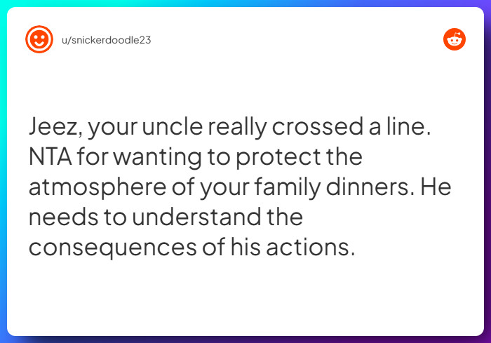 Comment from u/snickerdoodle23