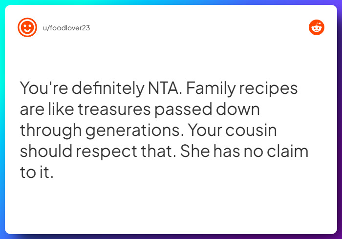 Comment from u/foodlover23