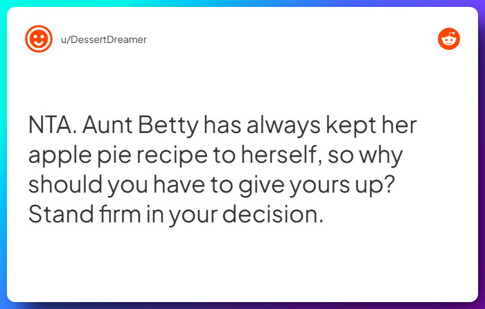 Comment from u/DessertDreamer