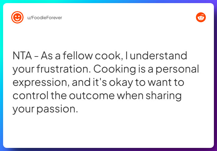 Comment from u/FoodieForever