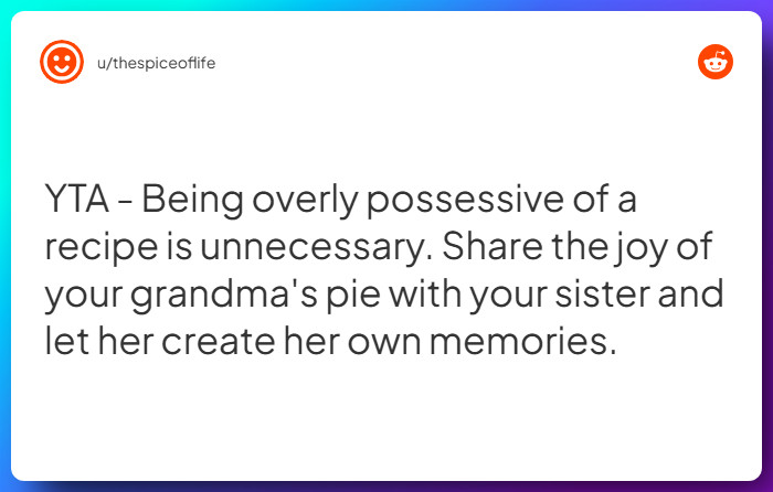 Comment from u/thespiceoflife