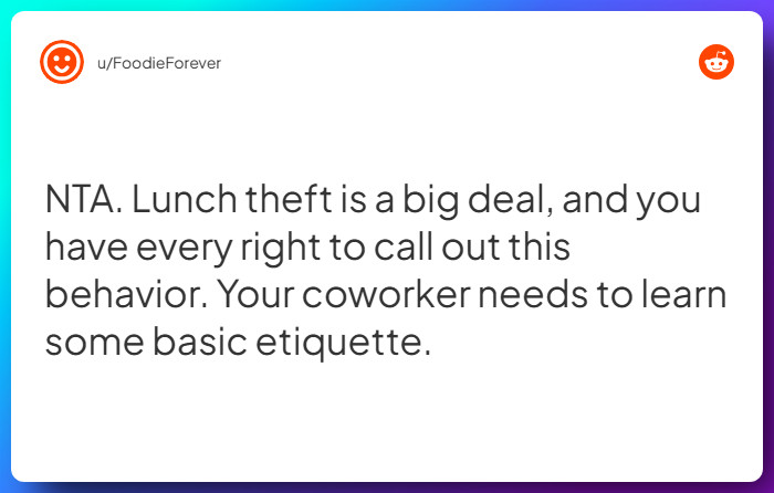Comment from u/FoodieForever