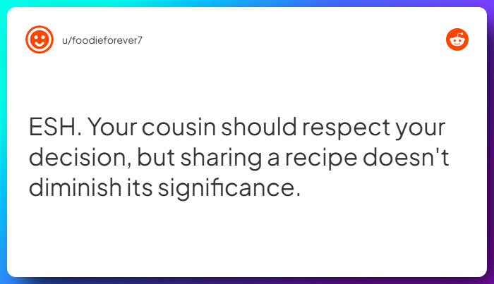 Comment from u/foodieforever7