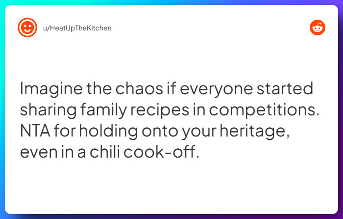 Comment from u/HeatUpTheKitchen