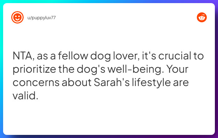 Comment from u/puppyluv77