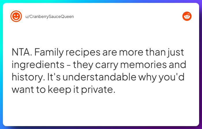 Comment from u/CranberrySauceQueen
