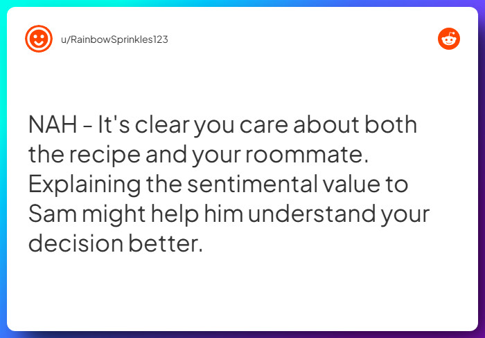 Comment from u/RainbowSprinkles123