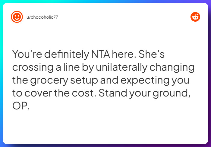Comment from u/chocoholic77