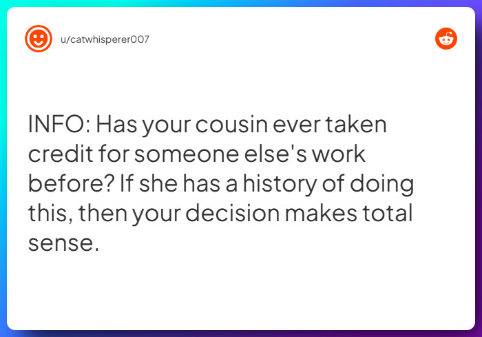 Comment from u/catwhisperer007
