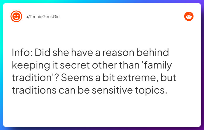 Comment from u/TechieGeekGirl