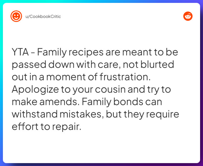 Comment from u/CookbookCritic