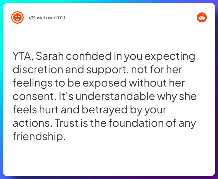 Comment from u/MusicLover2021