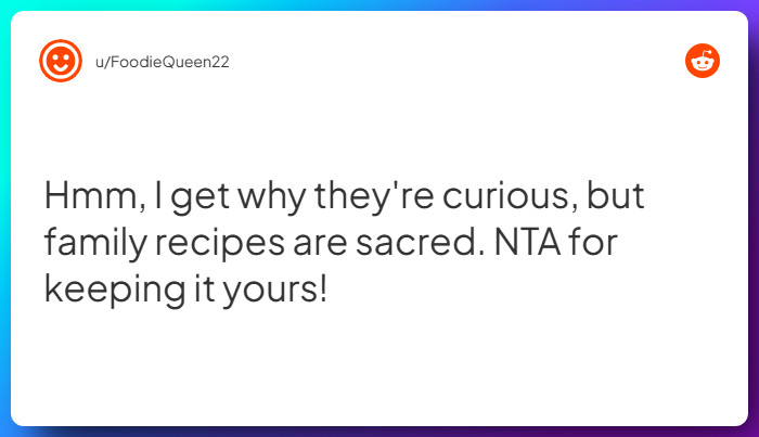 Comment from u/FoodieQueen22