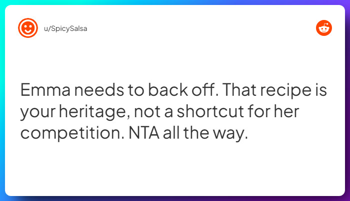 Comment from u/SpicySalsa