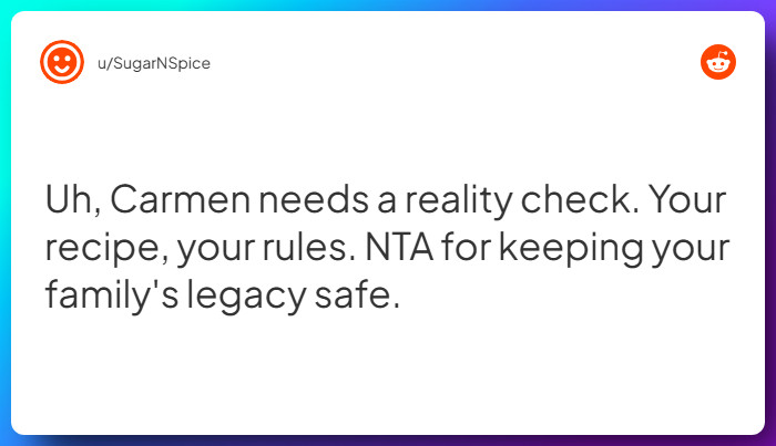 Comment from u/SugarNSpice