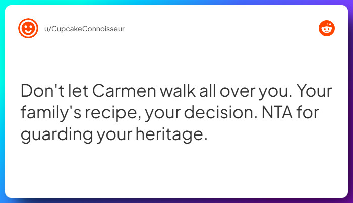 Comment from u/CupcakeConnoisseur