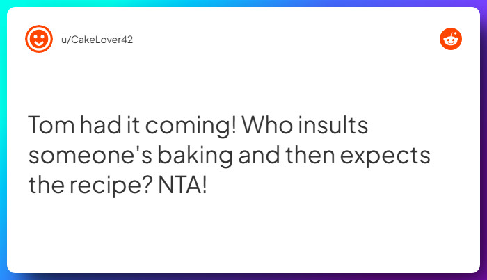 Comment from u/CakeLover42