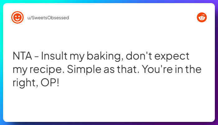 Comment from u/SweetsObsessed